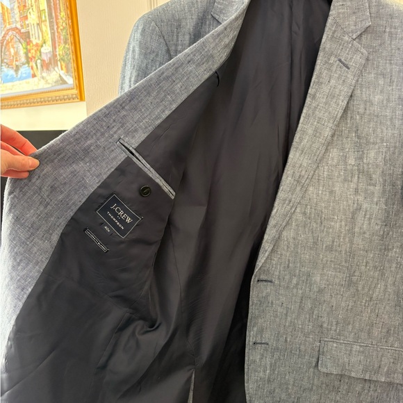 J. Crew Thompson Light Blue Blazer, 40R - Picture 4 of 5